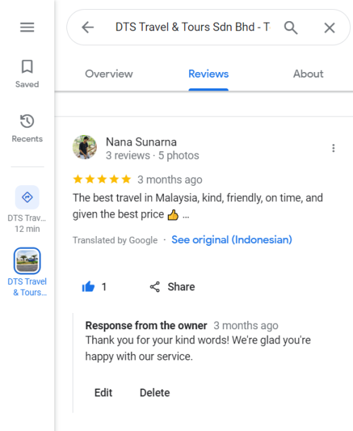 Customer testimonial - review 6